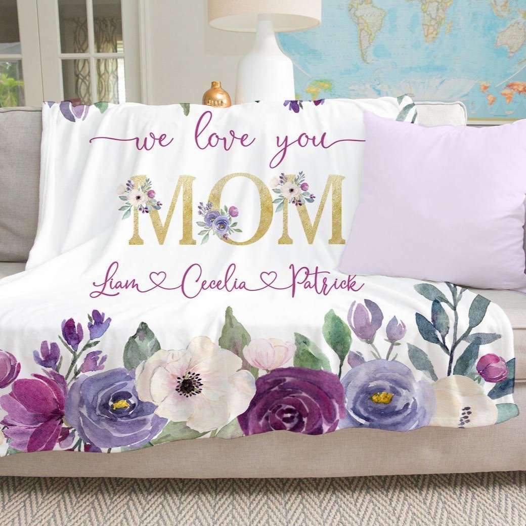 Personalized  Flora Blanket 04