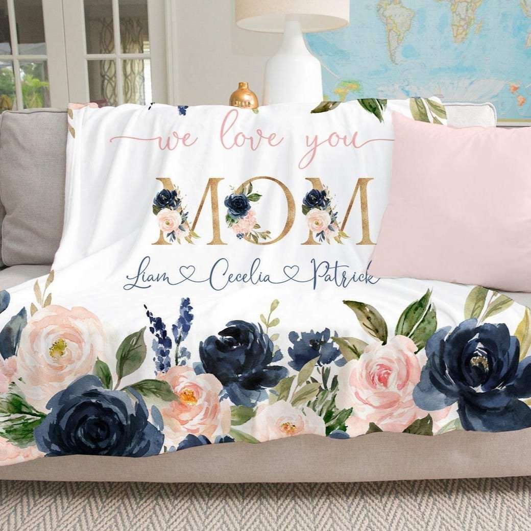 Personalized  Flora Blanket 02