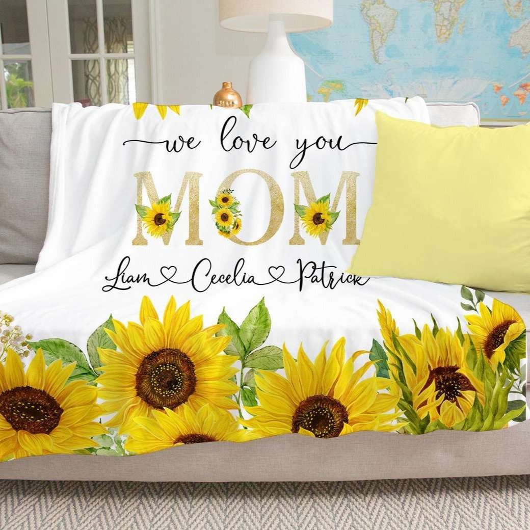 Personalized  Flora Blanket 06