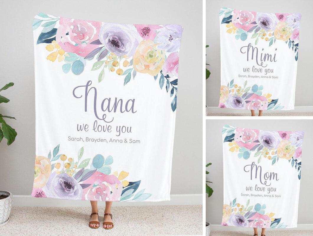Personalized  Flora Blanket 32