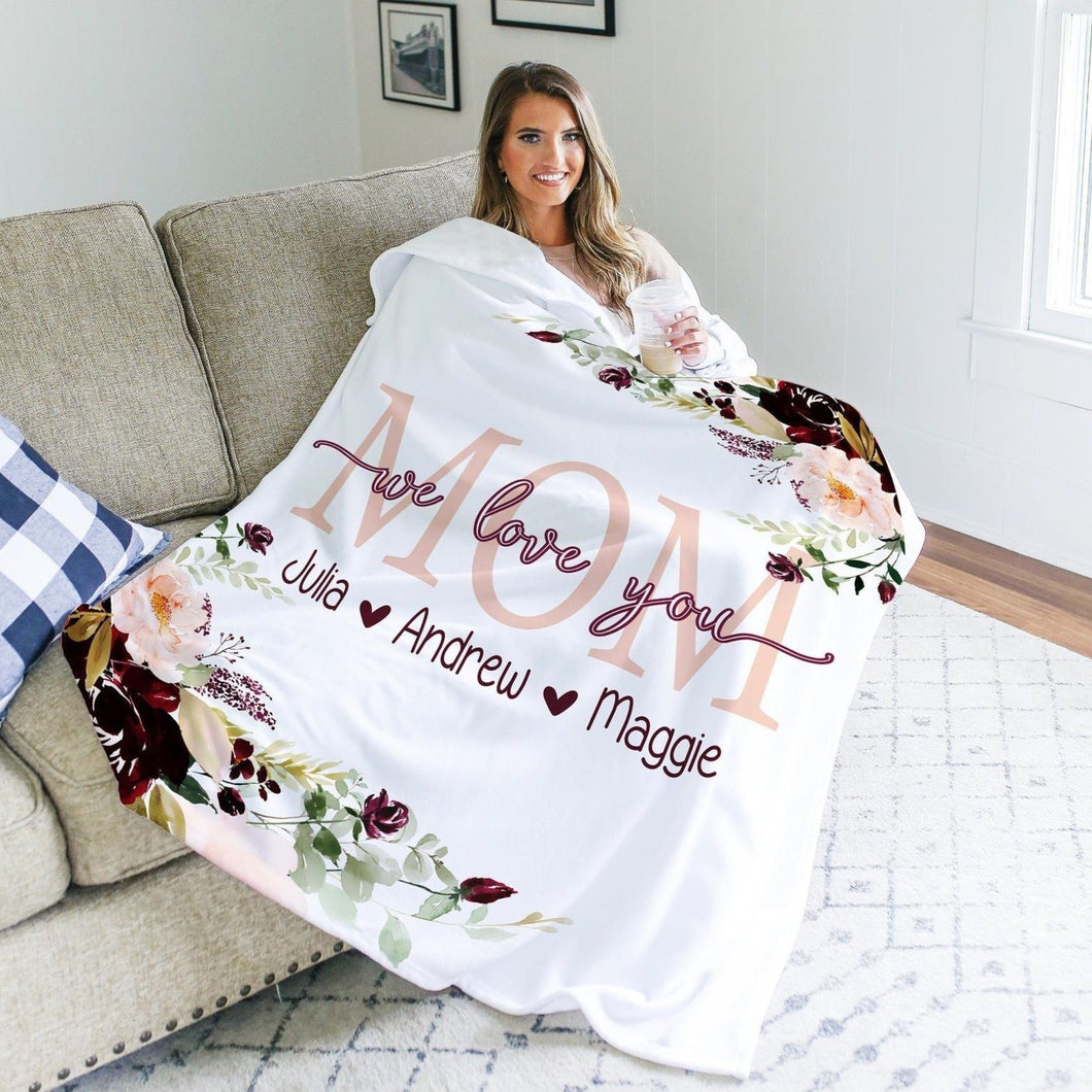 Personalized  Flora Blanket 24