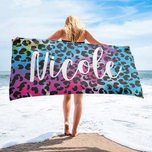Personalized Beach Towels Tie Dye V04
