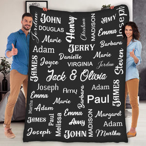 Personalized Family Blanket I01