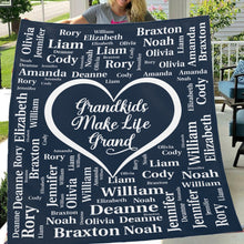Load image into Gallery viewer, Personalized Family Blanket I02