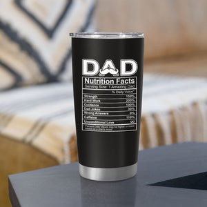 Personalized Dad Tumbler - Nutritional Facts