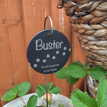 Load image into Gallery viewer, Personalized Pet Memorial Garden Slate