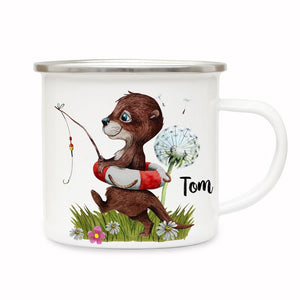 Personalized Enamel Mug I04-Otter