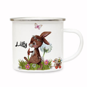 Personalized Enamel Mug I03-Bunny