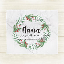 Load image into Gallery viewer, Personalized Mom/Grandma/Nana Floral Blankets I06