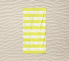 Load image into Gallery viewer, Personalized Name Beach Towels