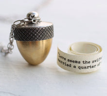 Load image into Gallery viewer, Acorn Secret Necklace