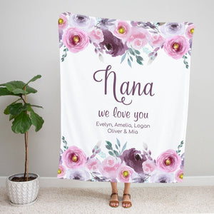 Personalized  Flora Blanket 35
