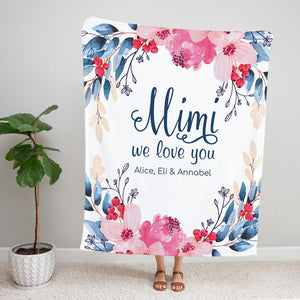 Personalized  Flora Blanket 26
