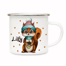 Load image into Gallery viewer, Personalized Enamel Mug I07-Squirrel