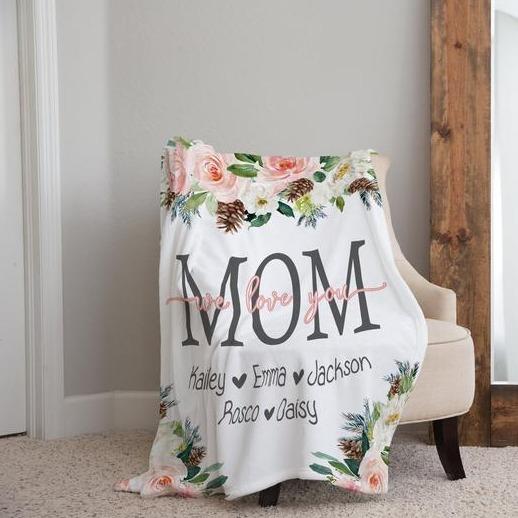 Personalized  Flora Blanket 22