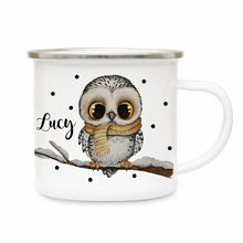 Load image into Gallery viewer, Personalized Enamel Mug I08-Owl