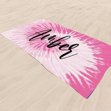 Load image into Gallery viewer, Personalized Tie Dye Beach Towels