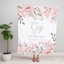 Load image into Gallery viewer, Personalized  Flora Blanket 28