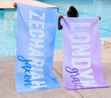 Load image into Gallery viewer, Personalized Beach Towels V06