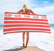 Load image into Gallery viewer, Personalized Beach Towels V12