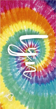 Load image into Gallery viewer, Personalized Beach Towels Tie Dye V02