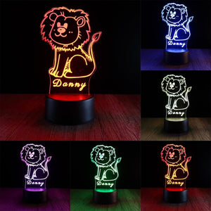 Custom Night Lights Animals-I07 Lion