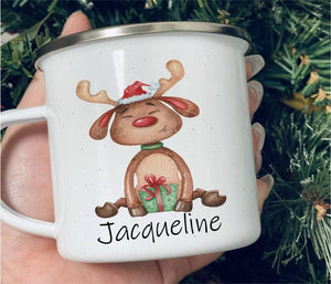 Personalized Christmas Mug II10-Reindeer