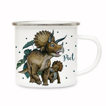 Load image into Gallery viewer, Personalized Enamel Mug I06-Dinosaur
