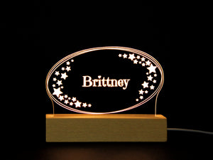 Personalized Engraved Acrylic Light Up Sign - 08