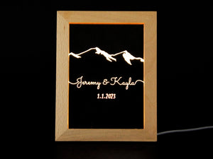 Personalized Engraved Acrylic Light Up Sign - 10