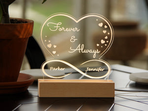Personalized Engraved Acrylic Light Up Sign - 02