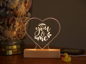 Personalized Engraved Acrylic Light Up Sign - 03
