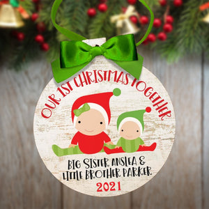 Personalized Christmas Baby Ornament
