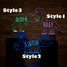 Load image into Gallery viewer, Personalized Led Dinosaur Night Light With 7 Colors