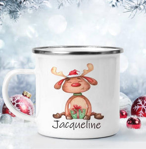 Personalized Christmas Mug II10-Reindeer
