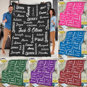 Personalized Family Blanket I01