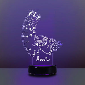 Personalized Name Night Lights for Kids Sweet Dream Lama 04