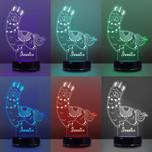 Load image into Gallery viewer, Personalized Name Night Lights for Kids Sweet Dream Lama 04