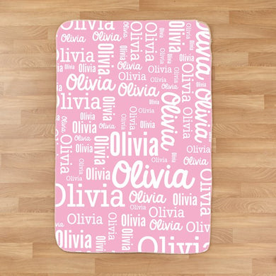 Personalized Word Art Blanket I10