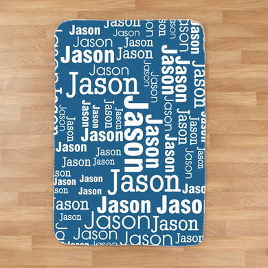 Personalized Word Art Blanket I11