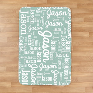 Personalized Word Art Blanket I10