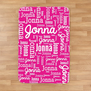 Personalized Word Art Blanket I10