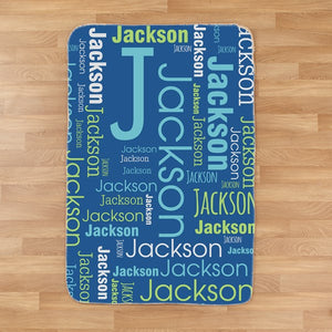 Personalized Word Art Blanket I13