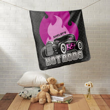 Load image into Gallery viewer, Custom Name Fleece Cartoon Car Blanket III08