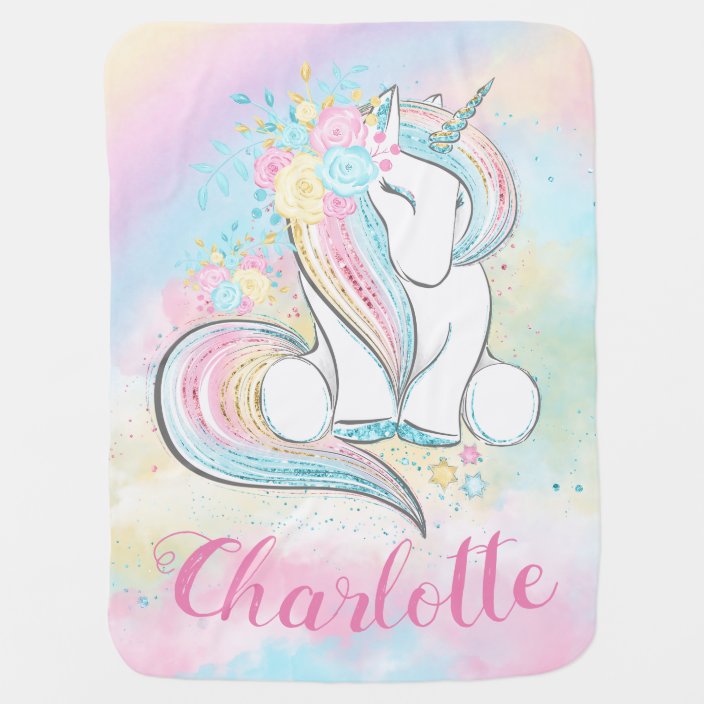 Personalized Unicorn Name Blanket II06