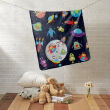 Load image into Gallery viewer, Custom Name Cartoon Robot Blanket II07