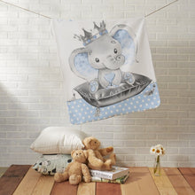 Load image into Gallery viewer, Personalized Elephant Blanket With Name IV04