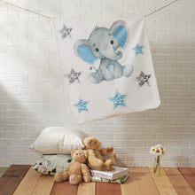 Load image into Gallery viewer, Personalized Elephant Blanket With Name IV06